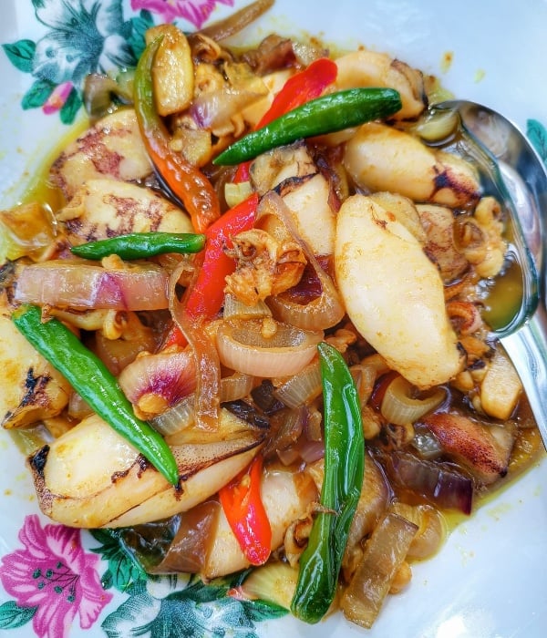 resepi sotong goreng kunyit