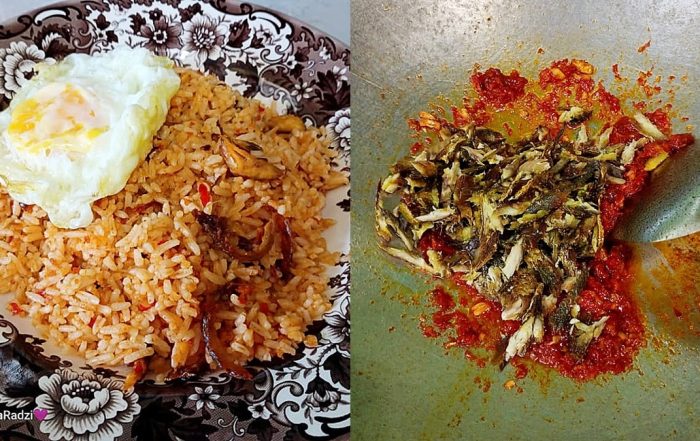 nasi goreng ikan goreng