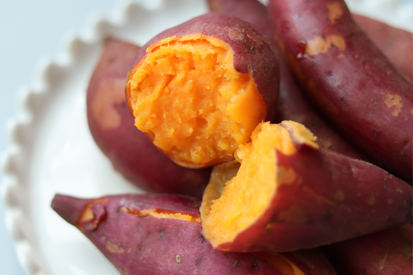 cara bakar sweet potato