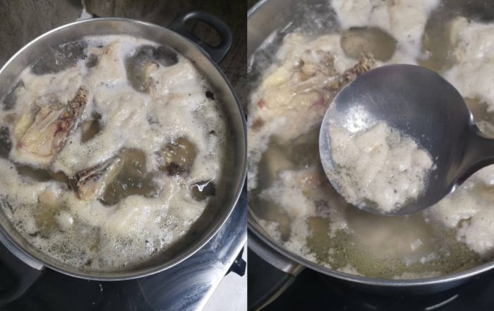 cara buang darah ayam