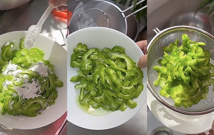 cara hilangkan pahit peria