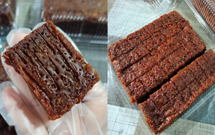 kek gula hangus mudah