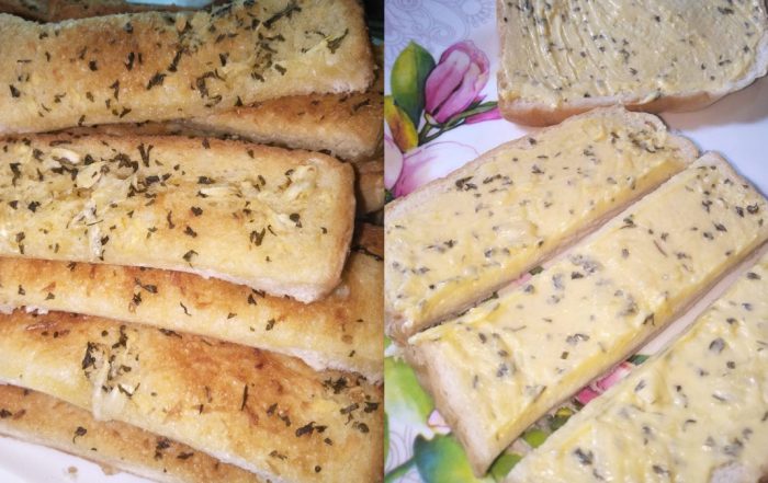 resepi garlic bread simple