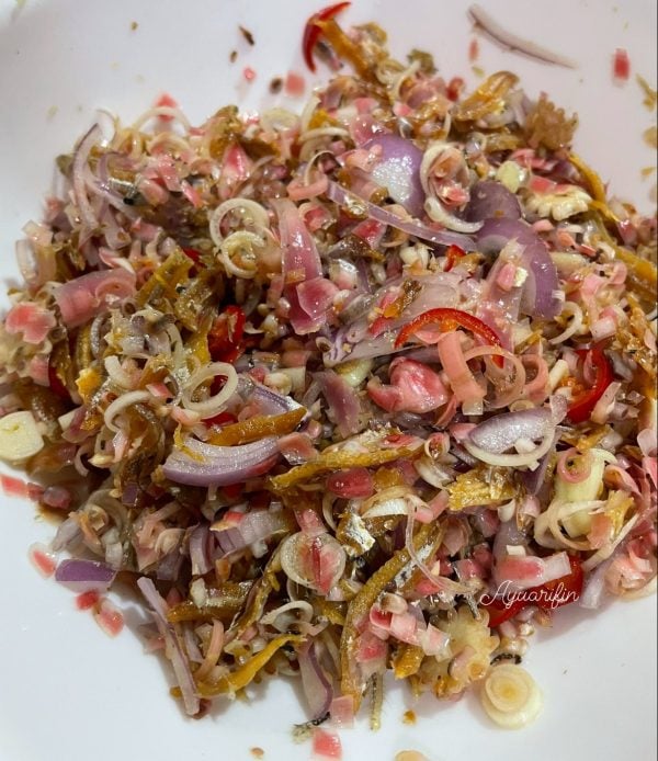 resepi kerabu bunga kantan