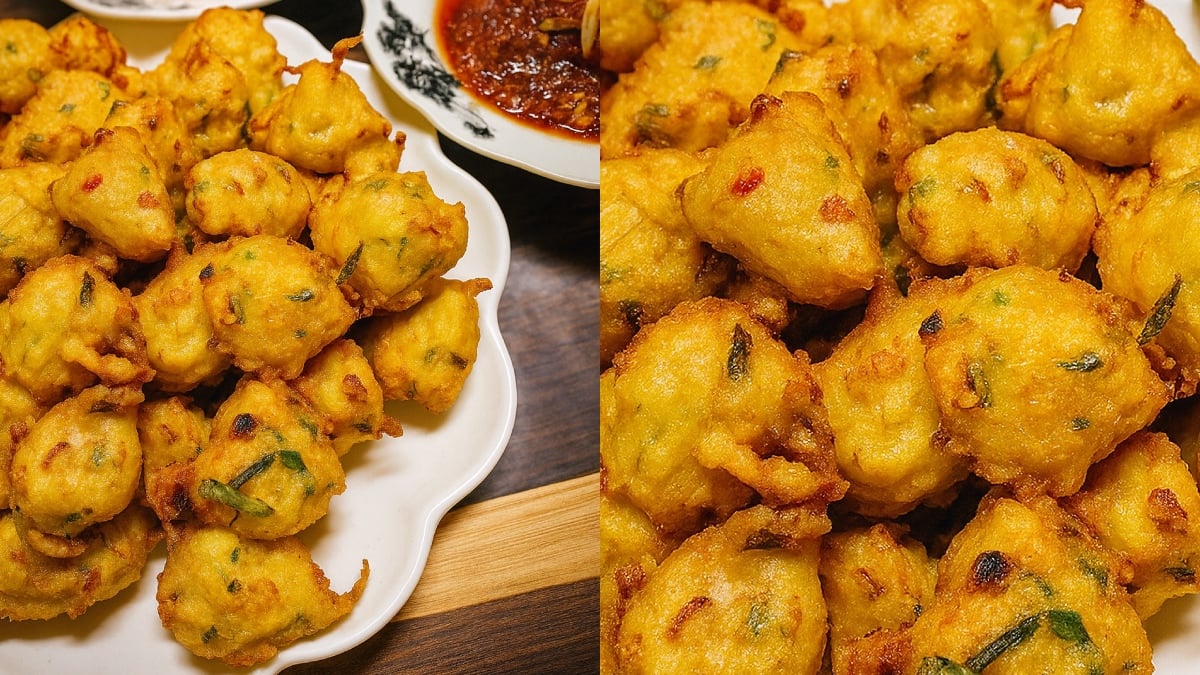cucur nasi ikan bilis