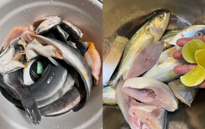 cara buang hanyir ikan