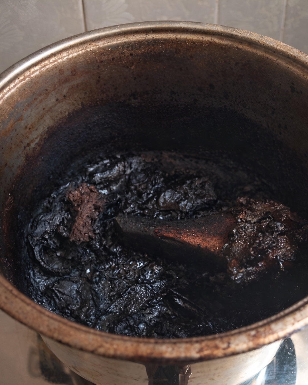 cara hilangkan kerak periuk