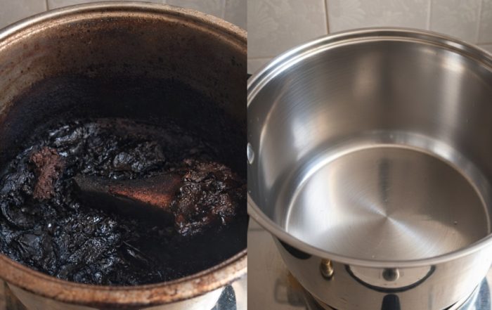 cara hilangkan kerak periuk