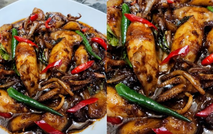 cara masak sotong kicap