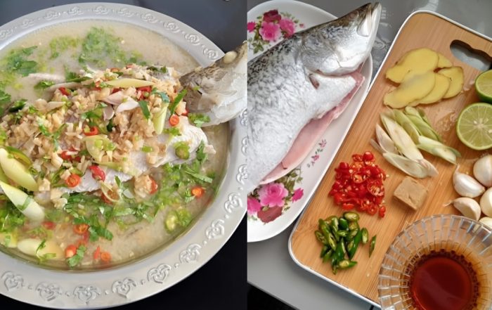 ikan siakap stim