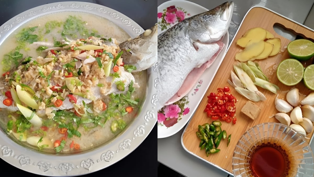 ikan siakap stim
