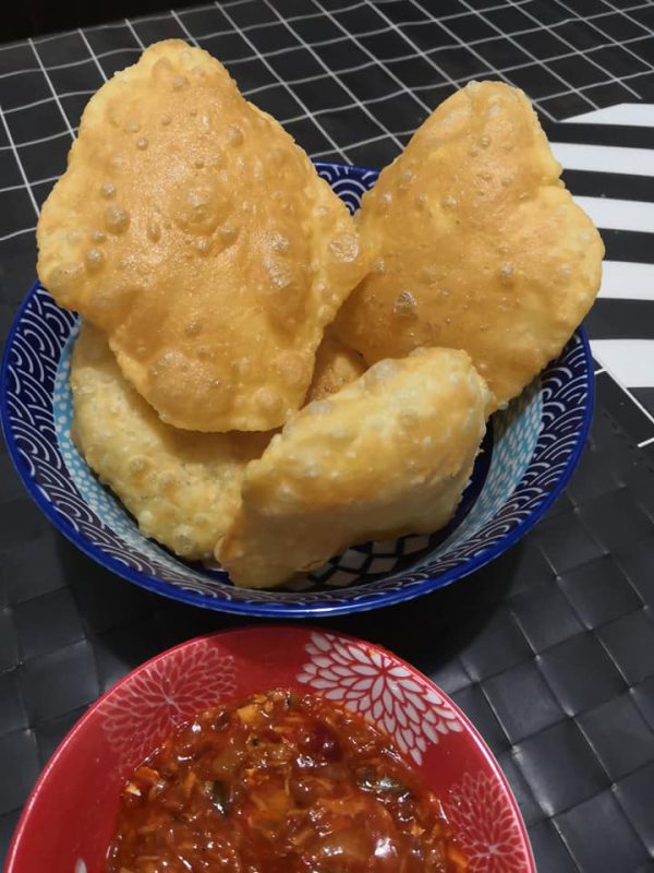 roti puri resepi