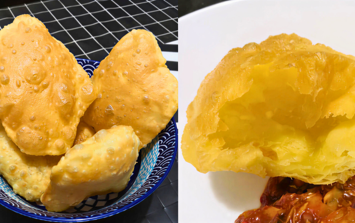 roti puri resepi