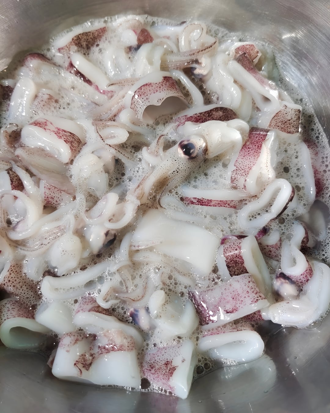 cara basuh sotong