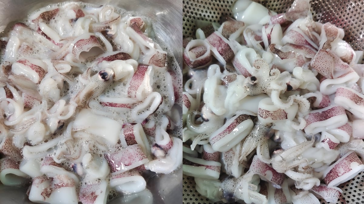 cara basuh sotong