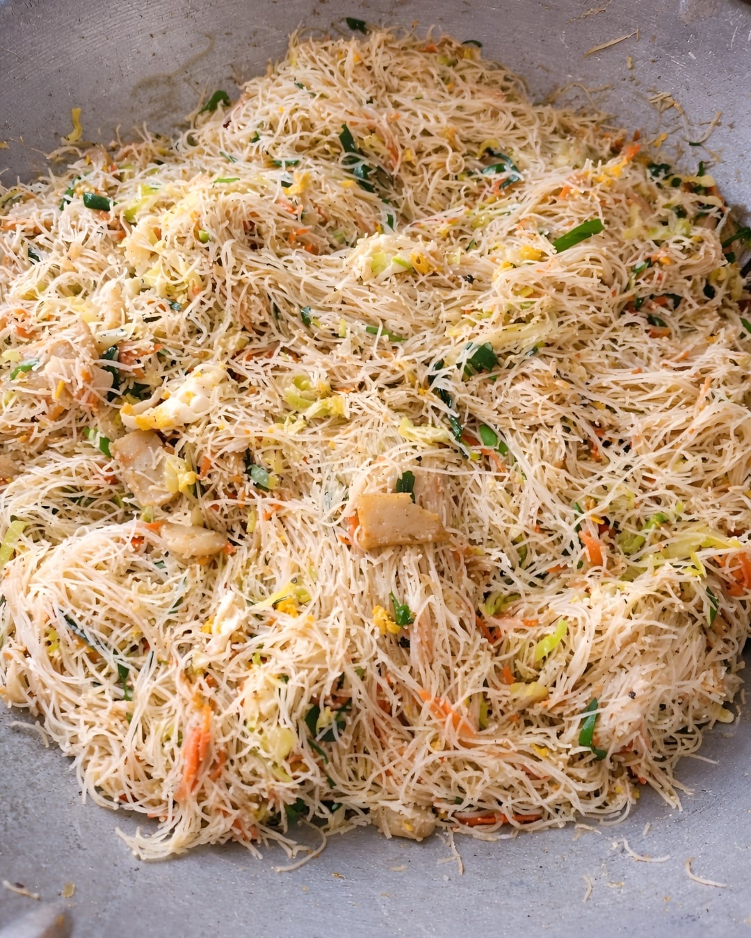 cara buat bihun singapore