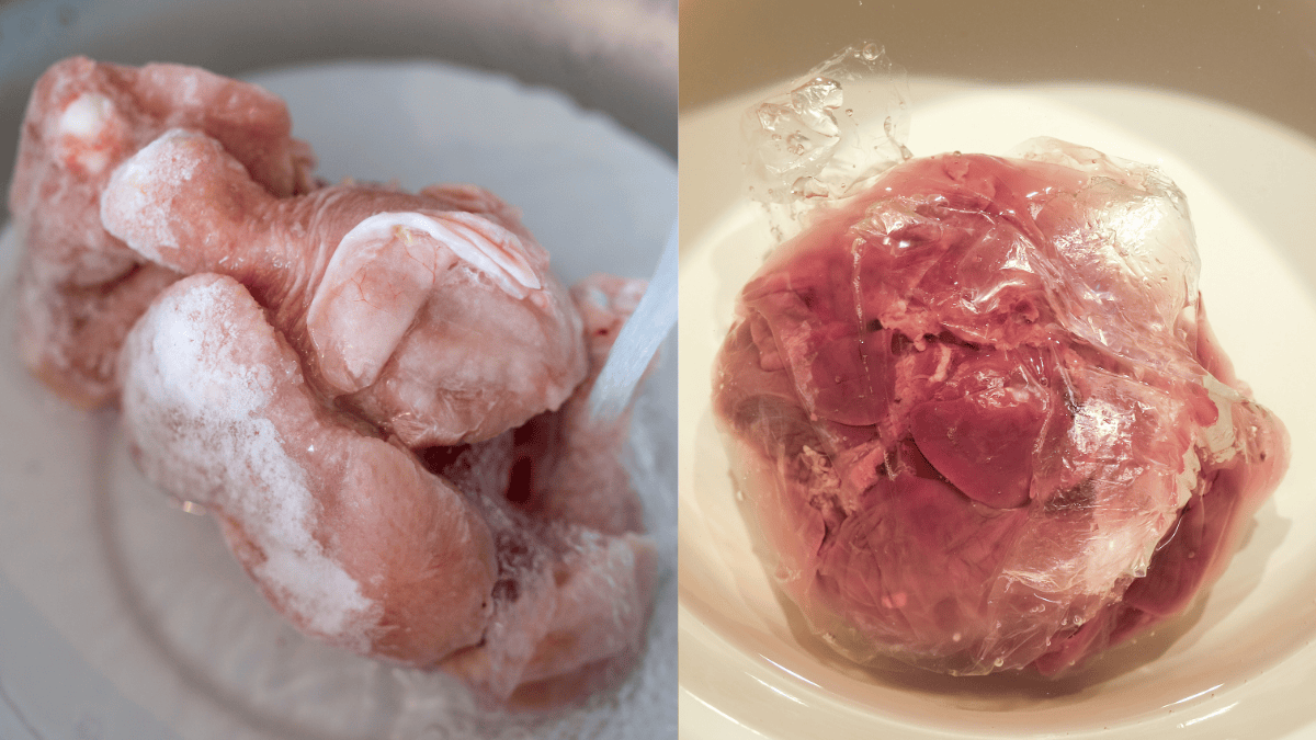 defrost ayam