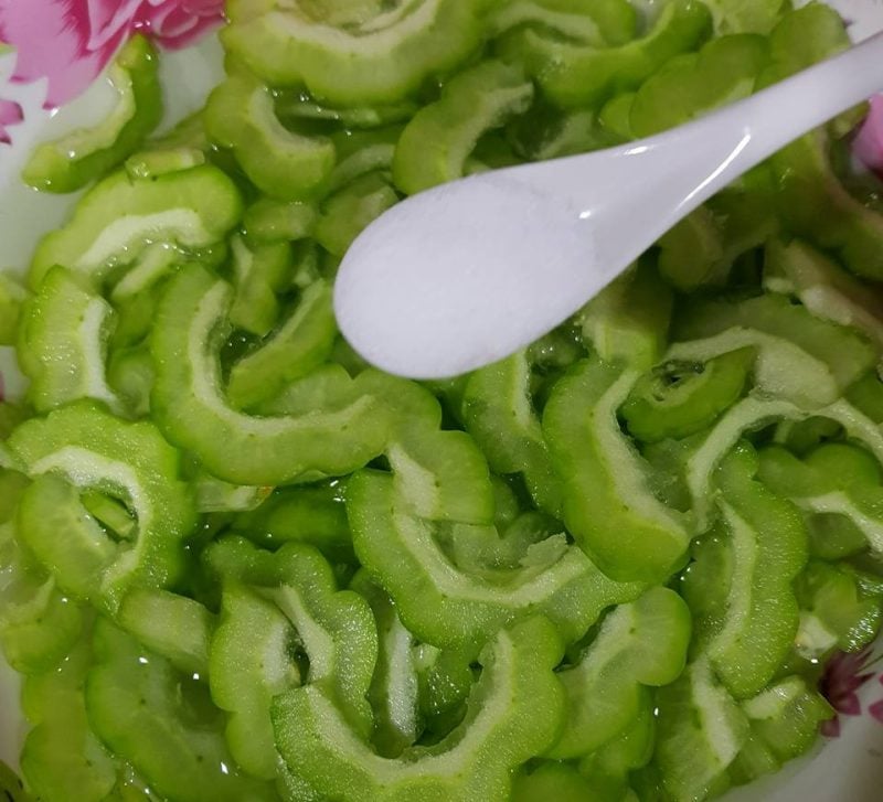 cara kurangkan pahit peria