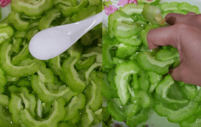 cara kurangkan pahit peria