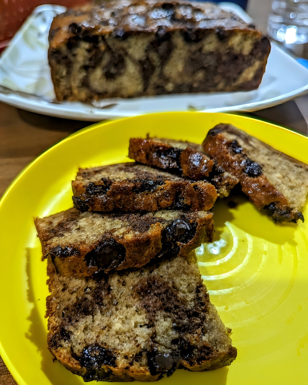 kek pisang coklat chip