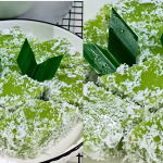 Resipi Kuih Kaswi Pandan Gedik Lembut, Tekstur Elok Tak Lembik & Tak Terlebih Kenyal