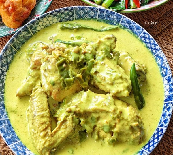 masak lemak ayam goreng