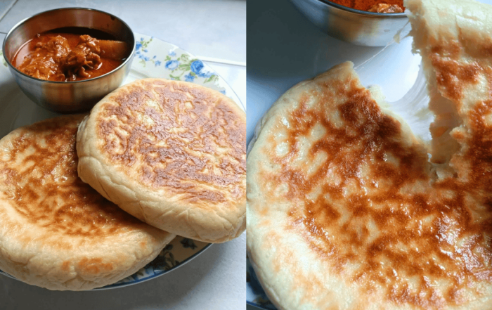 roti naan cheese