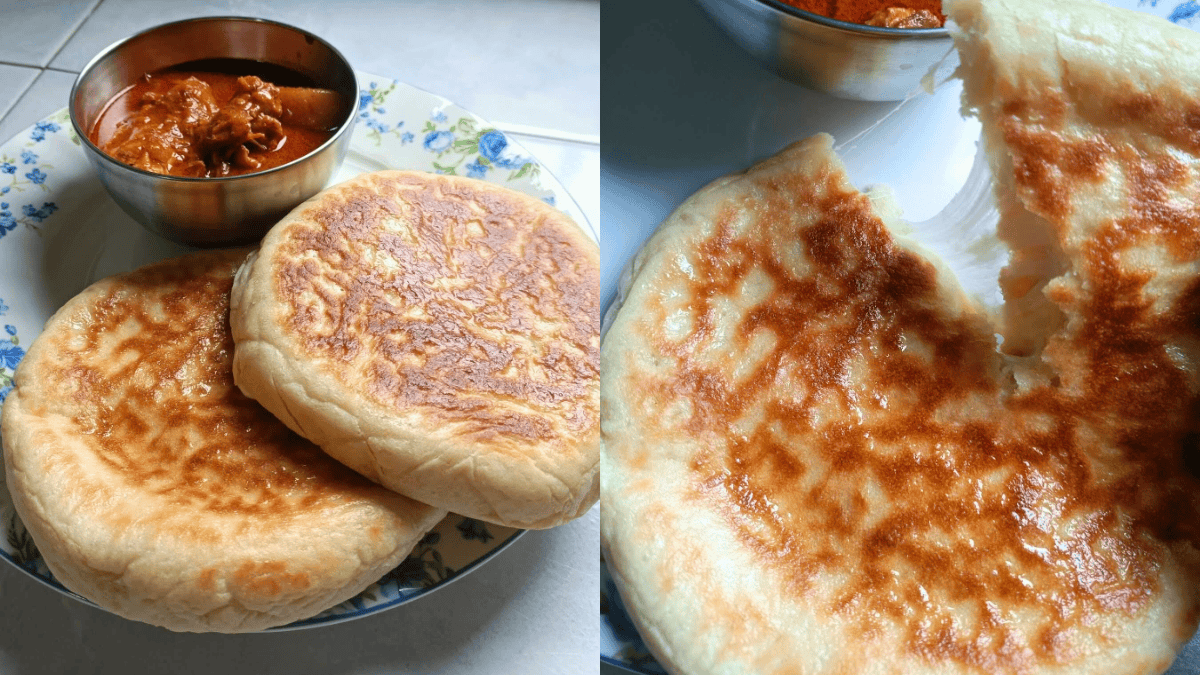 roti naan cheese