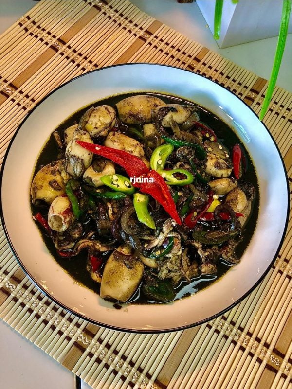 resipi sotong masak hitam