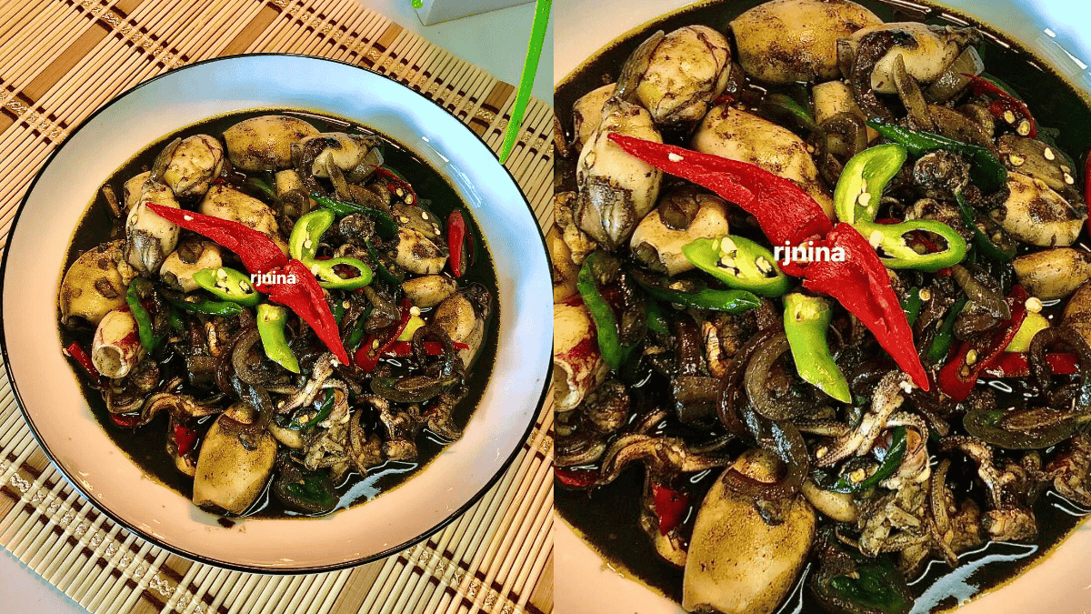 resipi sotong masak hitam