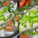 Siakap Rebus Asam Masam Pedas, Segar Sampai Berpeluh! Resipi 3 Langkah Super Mudah