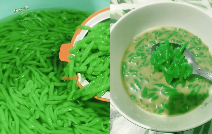 resepi cendol sukatan cawan