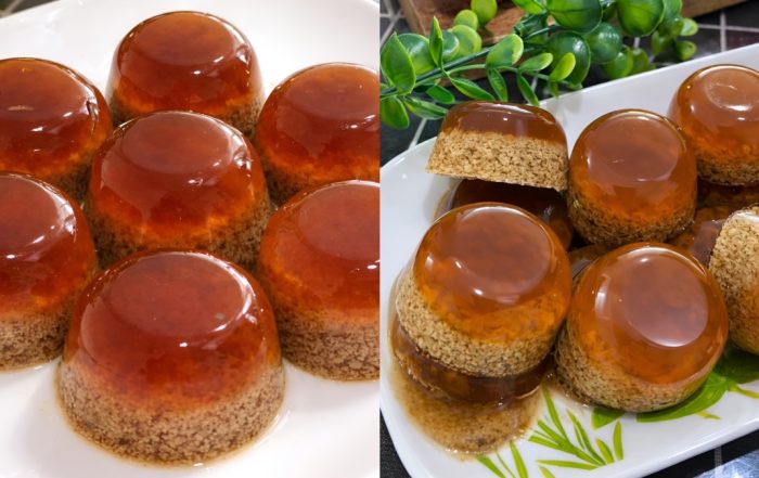 resepi puding gula merah