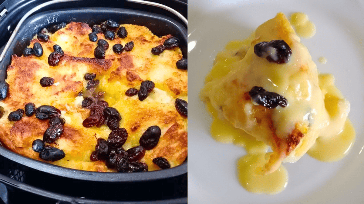 puding roti air fryer