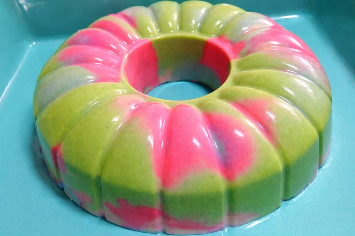 resepi puding roti marble