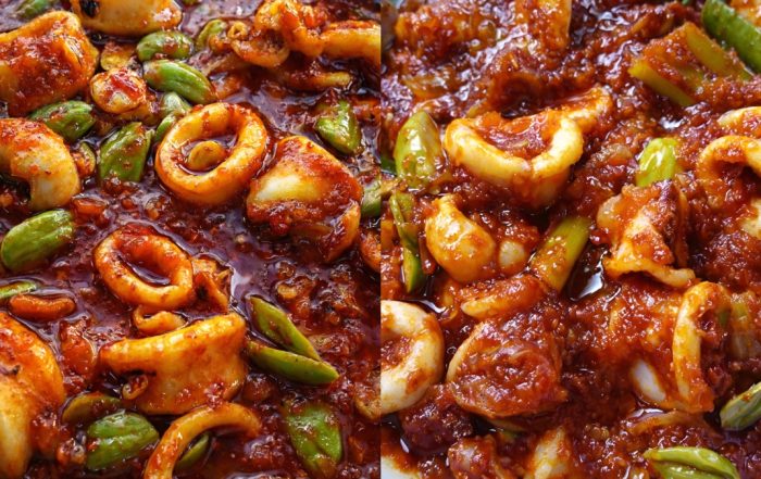 sambal sotong petai