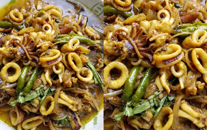 sotong masak asam kunyit