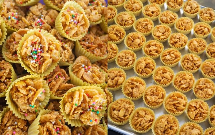 biskut cornflakes madu