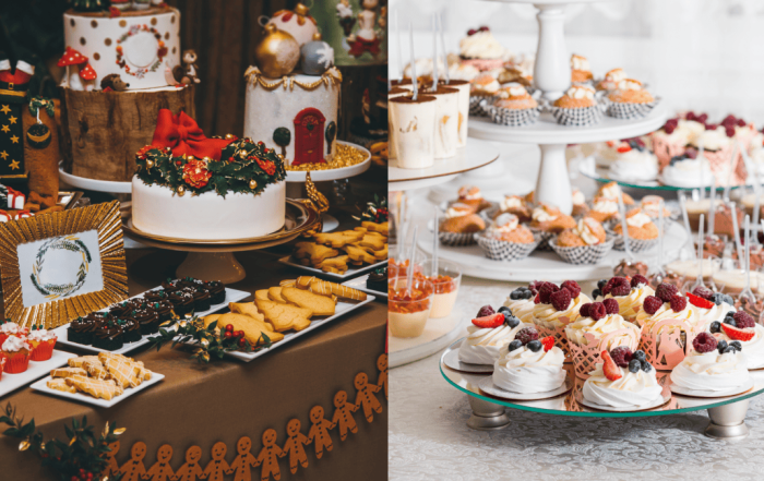 dessert table