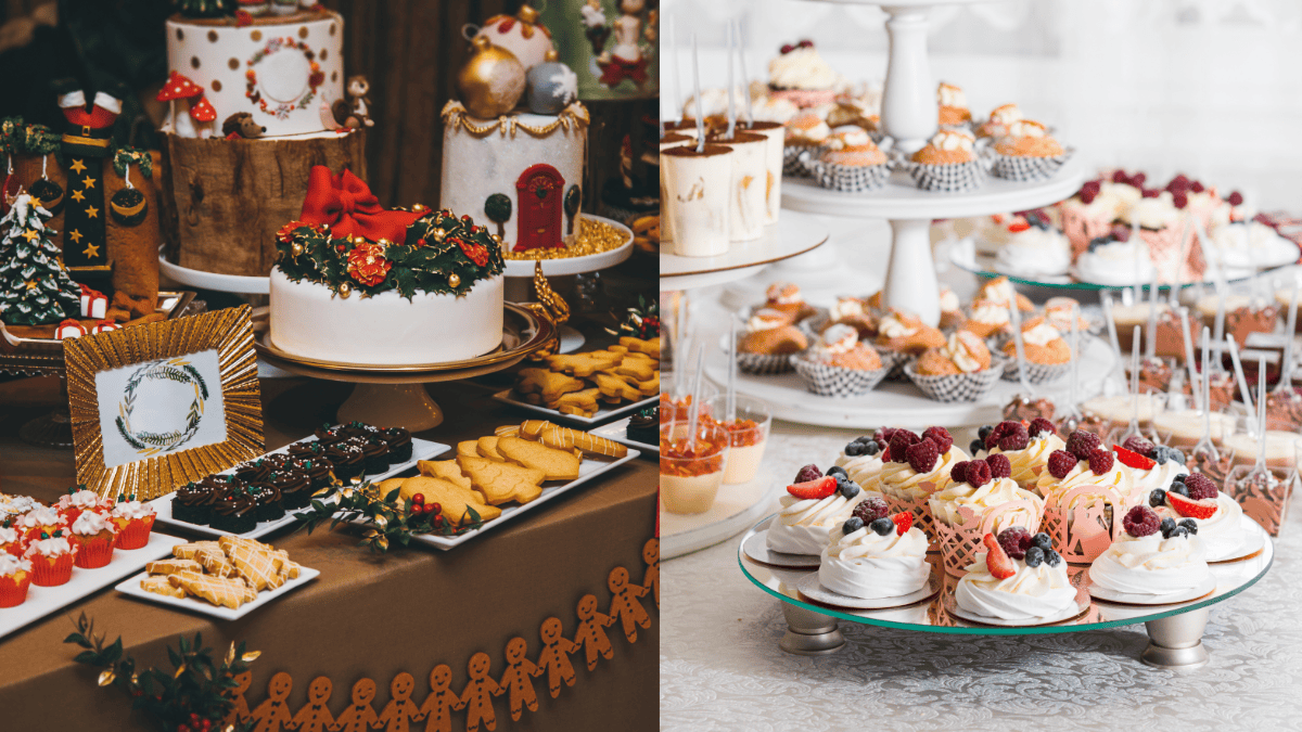 dessert table