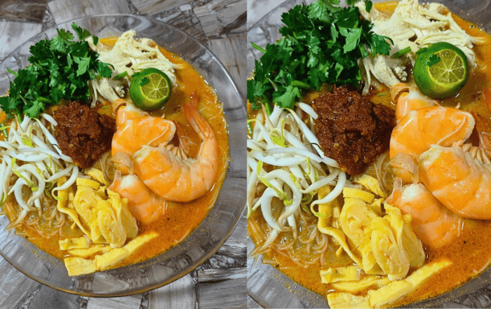 laksa sarawak resepi