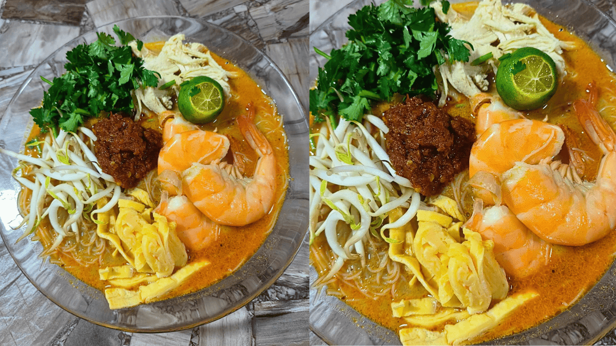 laksa sarawak resepi