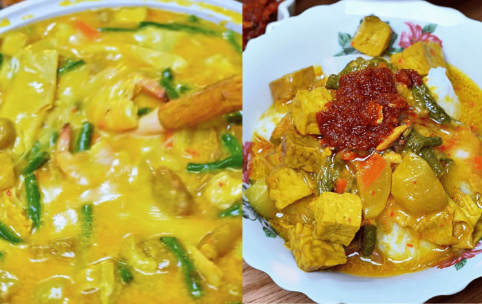 lontong kuah lodeh