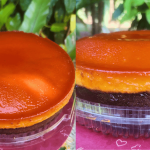 Cara Buat Puding Karamel Coklat Kukus Yang Lembut Berlapis, Cantik & Sedap Macam Kedai