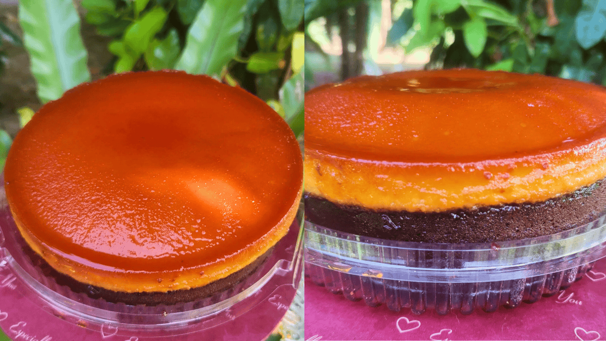 puding karamel coklat