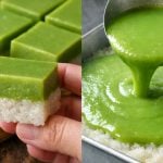 Resepi Seri Muka Pandan ‘Gedik’ Sukatan Cawan, Pulut Lembut & Lapisan Atas Berlemak Cantik