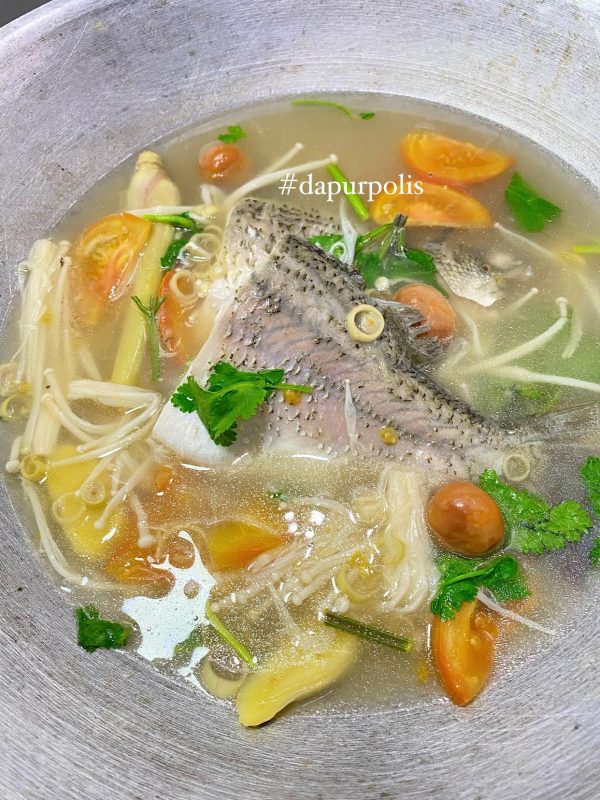 ikan siakap rebus