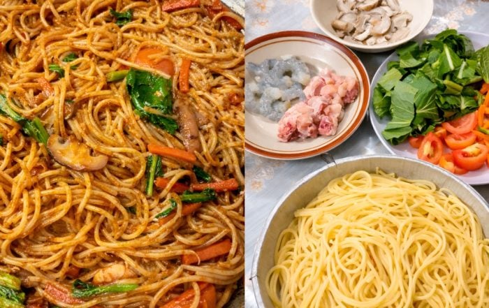 spaghetti goreng basah