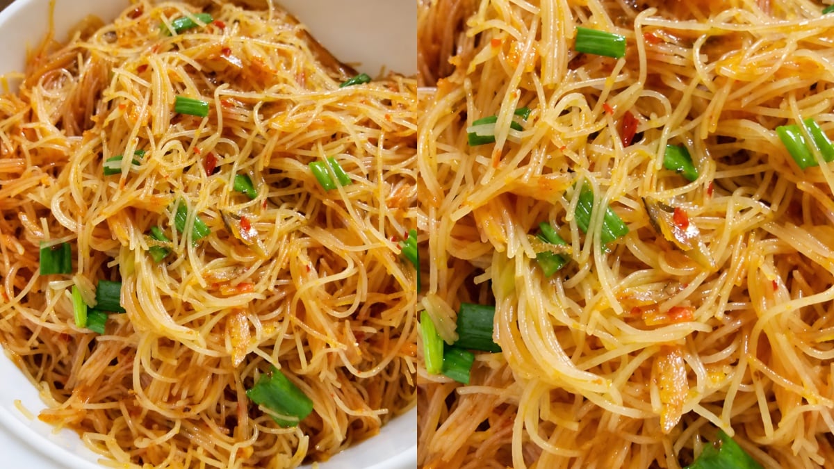 bihun goreng ikan bilis