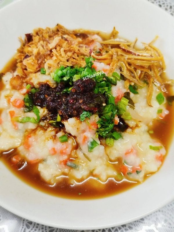 nasi separuh masak